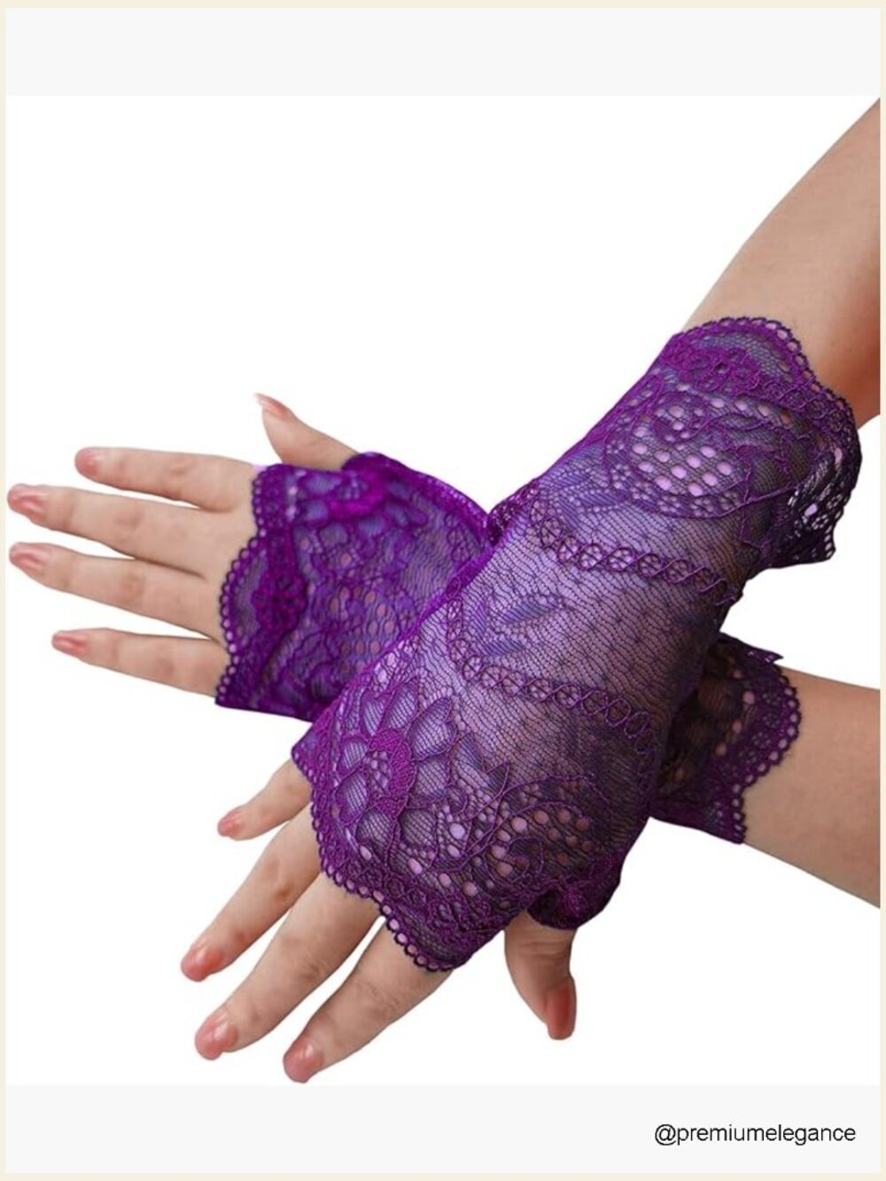 Women Lace Fingerless Gloves Party Wedding Bridal Glove